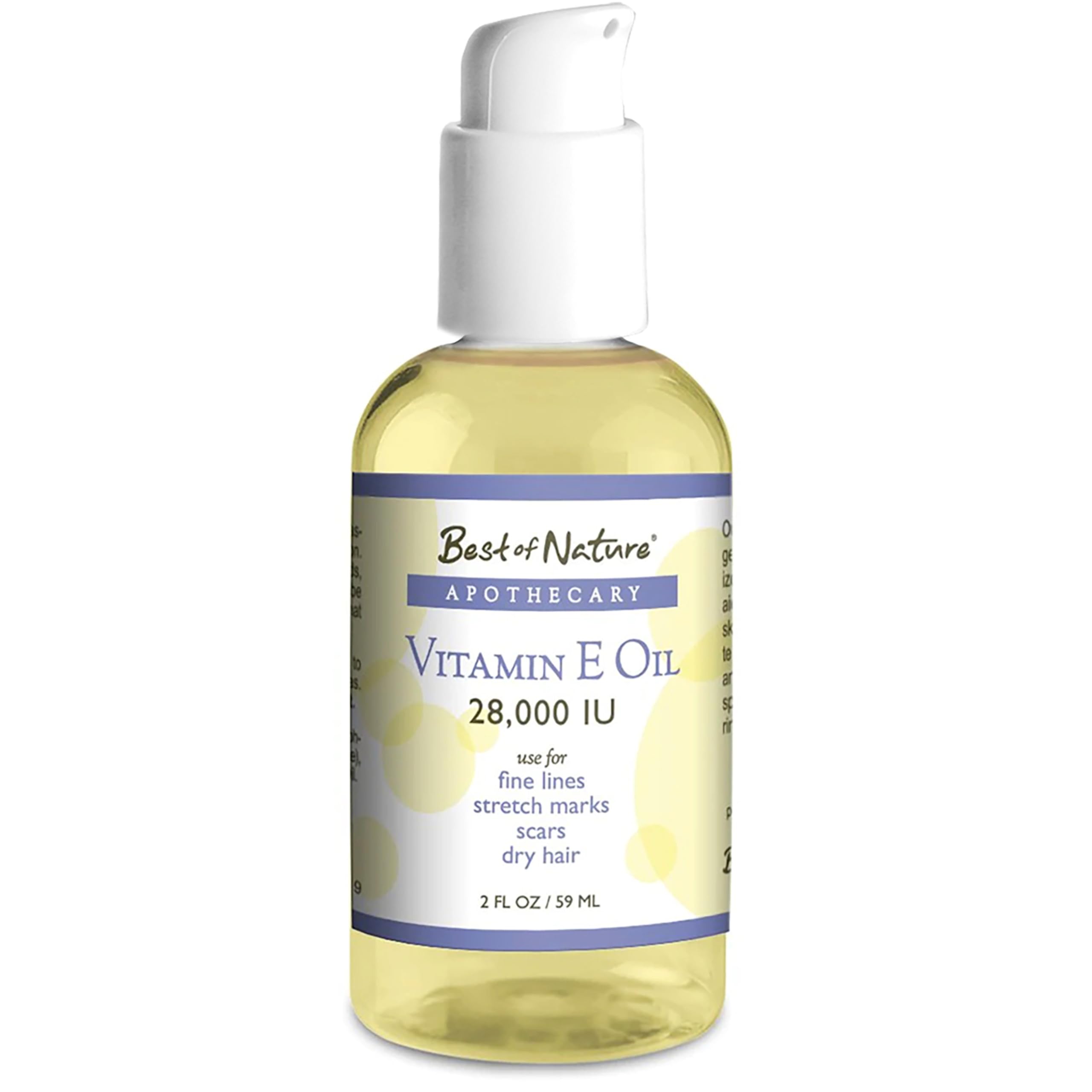 USA-made blend label for Best of Nature Vitamin E Oil