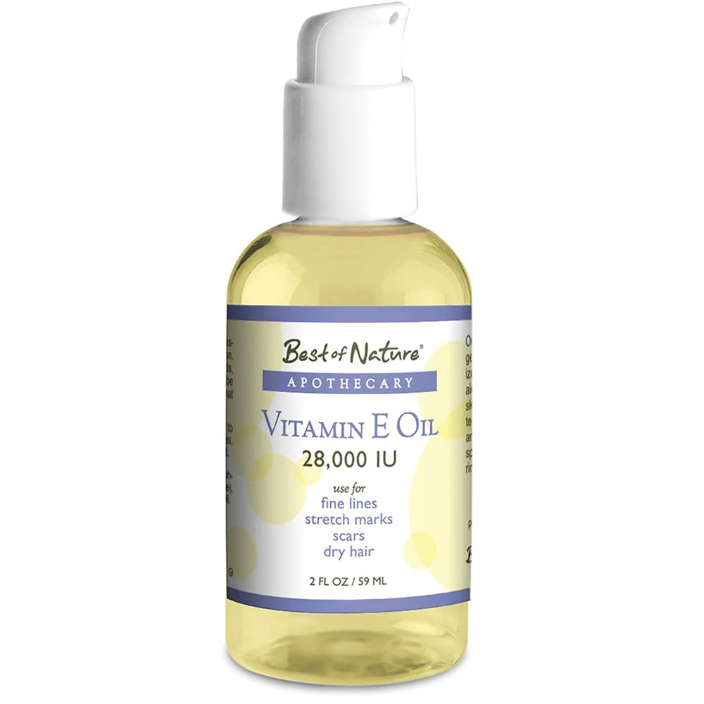 USA-made blend label for Best of Nature Vitamin E Oil