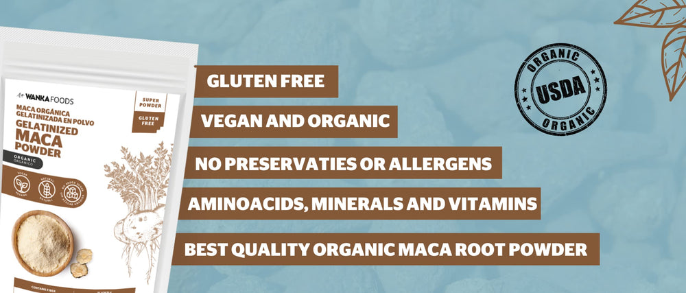 Promotional image of high-quality WANKA FOODS Maca Powder