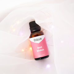 Packaging of Best Wishes Fragrance Oil 30 ml amber bottle