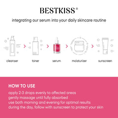 Bestkiss glass skin ritual setup with serum and clean towel