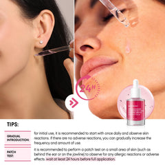 Bestkiss serum texture closeup on fingertip for smooth skin