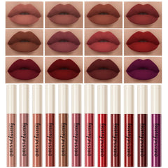 BestLand 12Pcs matte lipstick set with nude to red shades for everyday wear