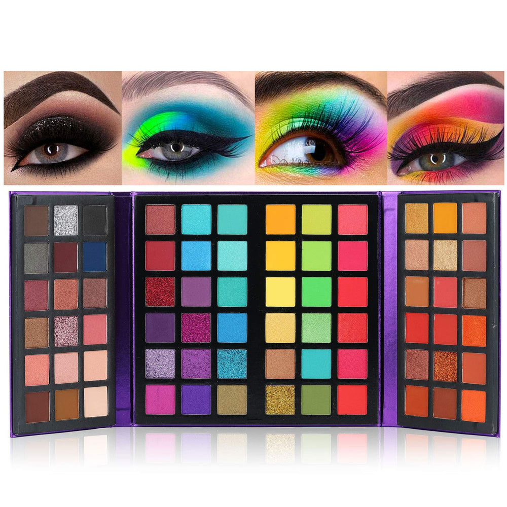 BestLand 72-color eyeshadow palette with double-door design for quick daily looks.