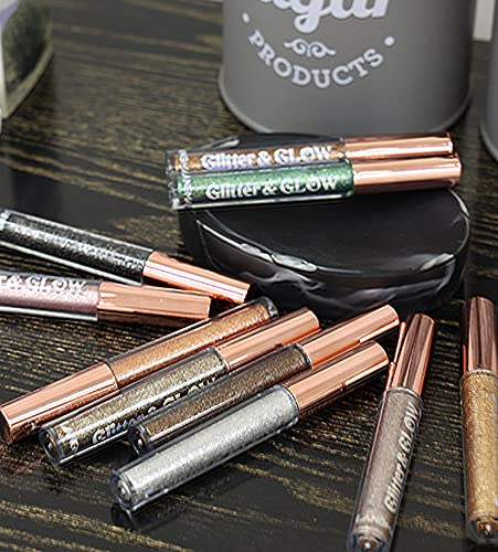 BestLand naked smoky look ideas using the 10-color glitter set