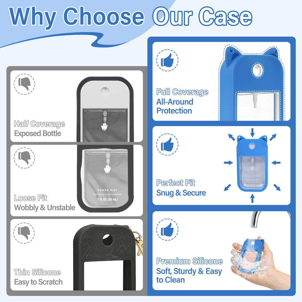 BestStone Touchland 30ml pet-ear case in purple; stylish travel companion.