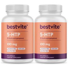 Main product image of BESTVITE 5-HTP 100mg 240 capsules bottle