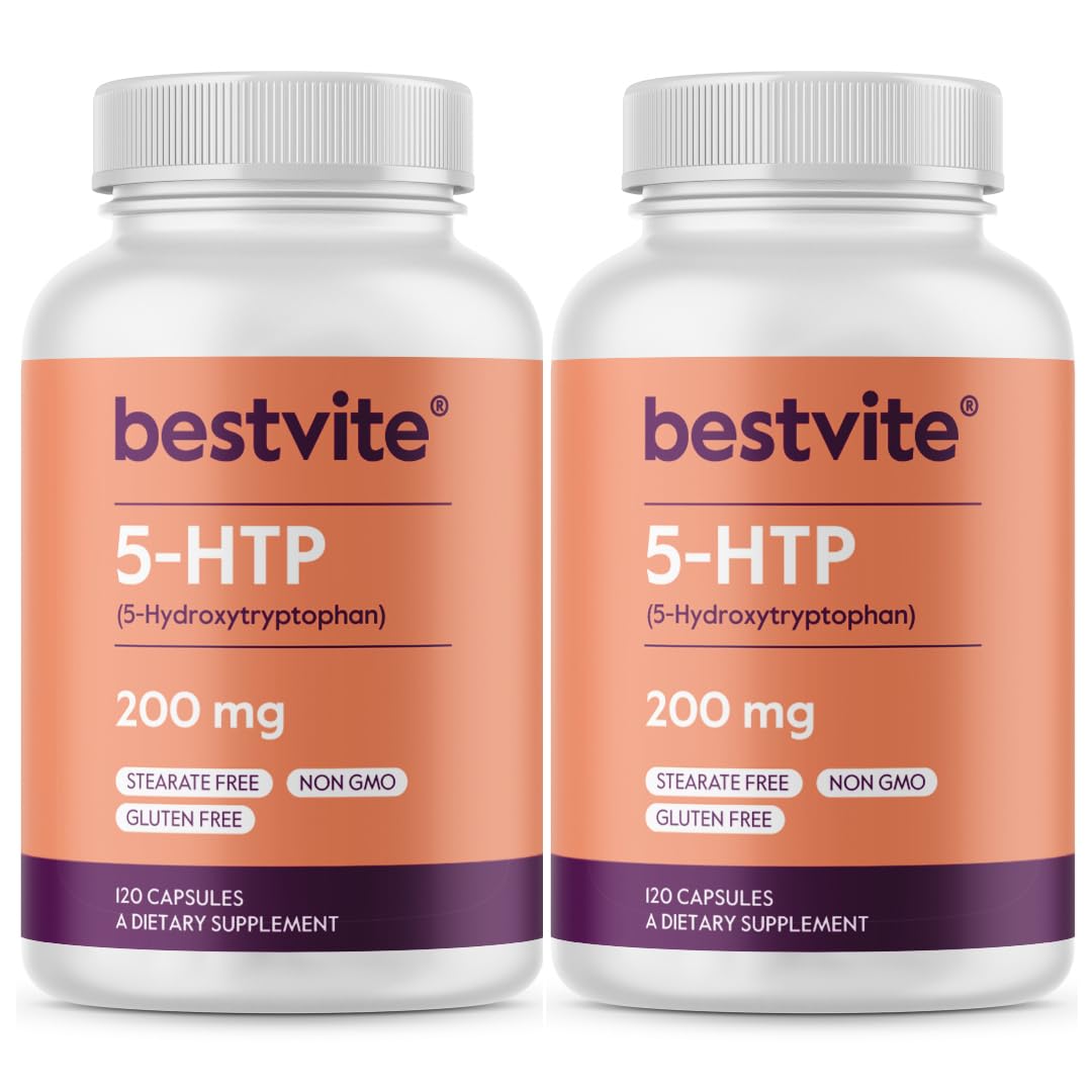 BESTVITE 5-HTP bottle with 240 capsules