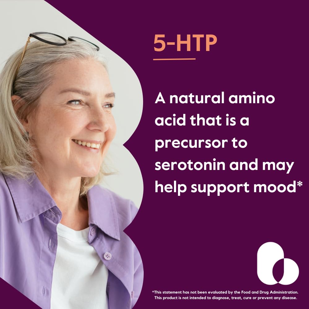 Close-up of 200 mg 5-HTP capsule