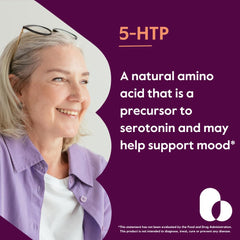 Close-up of 200 mg 5-HTP capsule