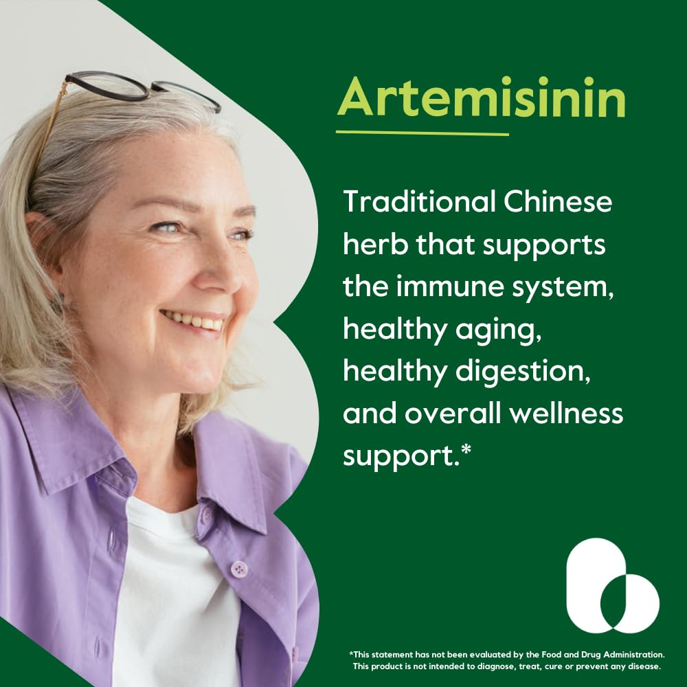 Close-up view of Artemisinin 500mg capsules