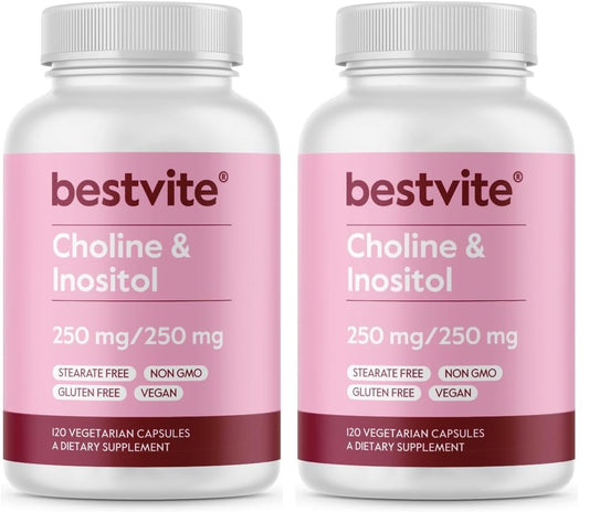 BESTVITE Choline Inositol 500mg bottle front label