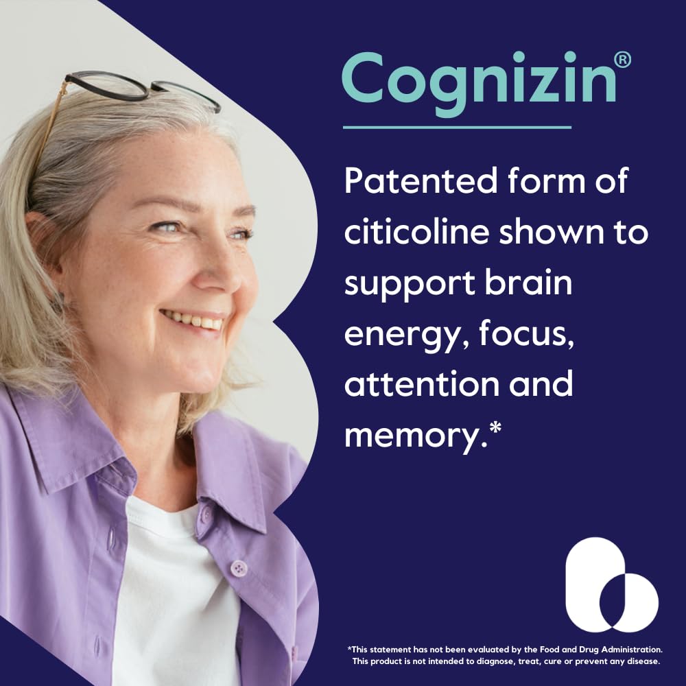 Cognizin capsules close-up showing vegan and gluten-free formula.