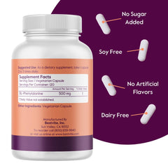 Label highlights vegan, gluten-free, non-GMO attributes