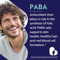 Supplement facts panel for Bestvite PABA 500mg