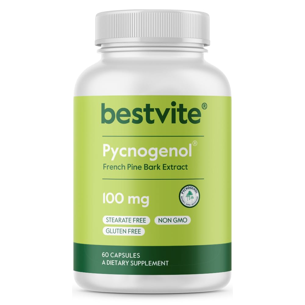 BESTVITE Pycnogenol 100mg capsules for daily antioxidant support