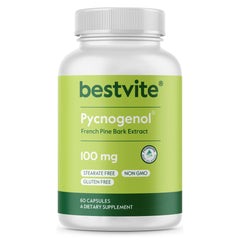 BESTVITE Pycnogenol 100mg capsules for daily antioxidant support