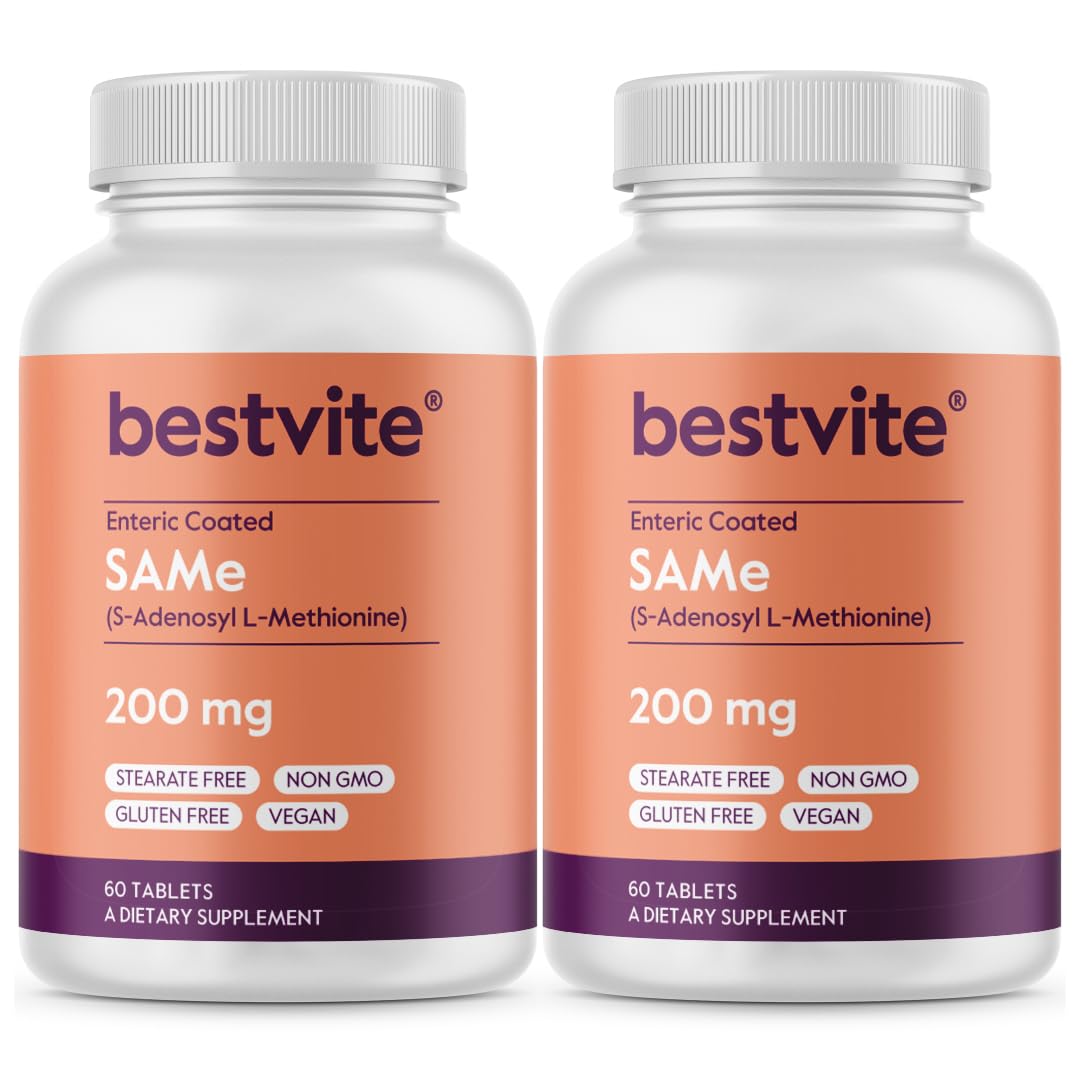 BESTVITE SAM-e 200mg 120 tablets premium Italian ingredient