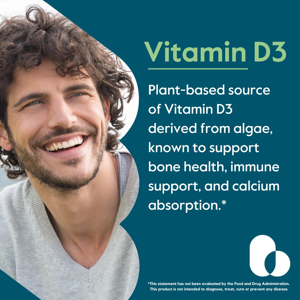 Plant-based algae-derived Vitamin D3 capsules