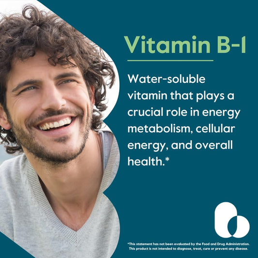 BESTVITE Vitamin B-1 100mg bottle back label