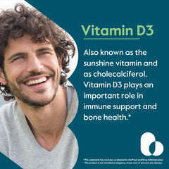 Label indicating BESTVITE Vitamin D3 has no stearates