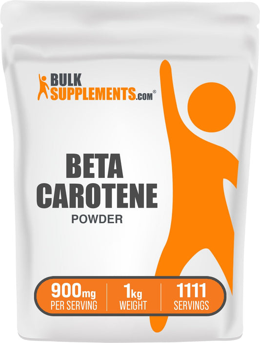 BulkSupplements Beta Carotene Powder 1kg packaging