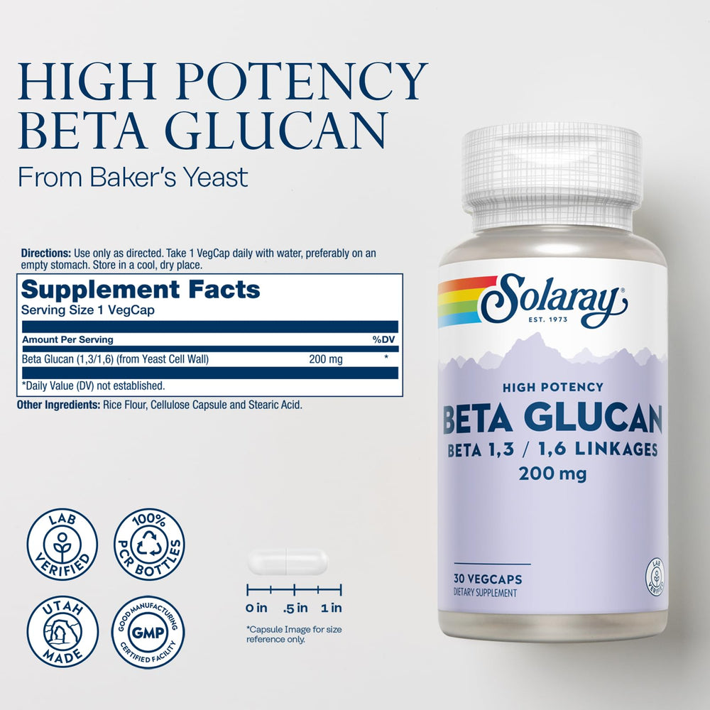 Beta Glucan fiber from baker's yeast for digestion support