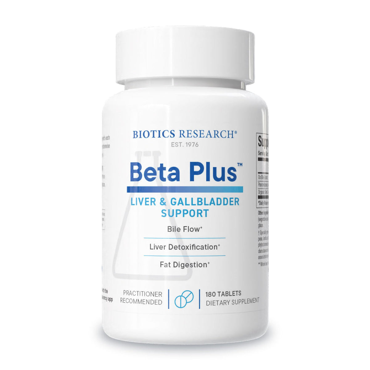 Biotics Beta-Plus Ox Bile Salts 180 tabs product image