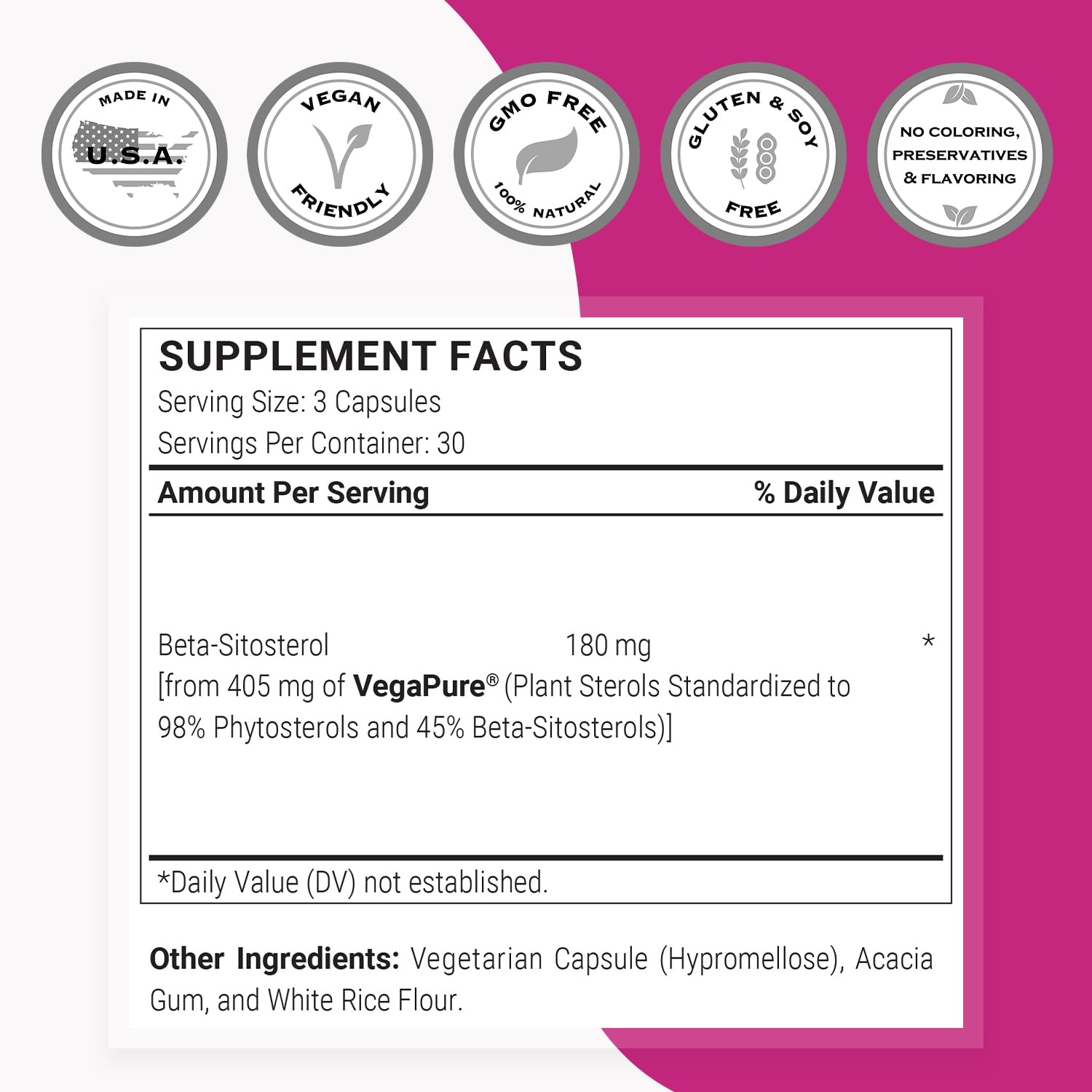 Beta-sitosterol extract from VegaPure