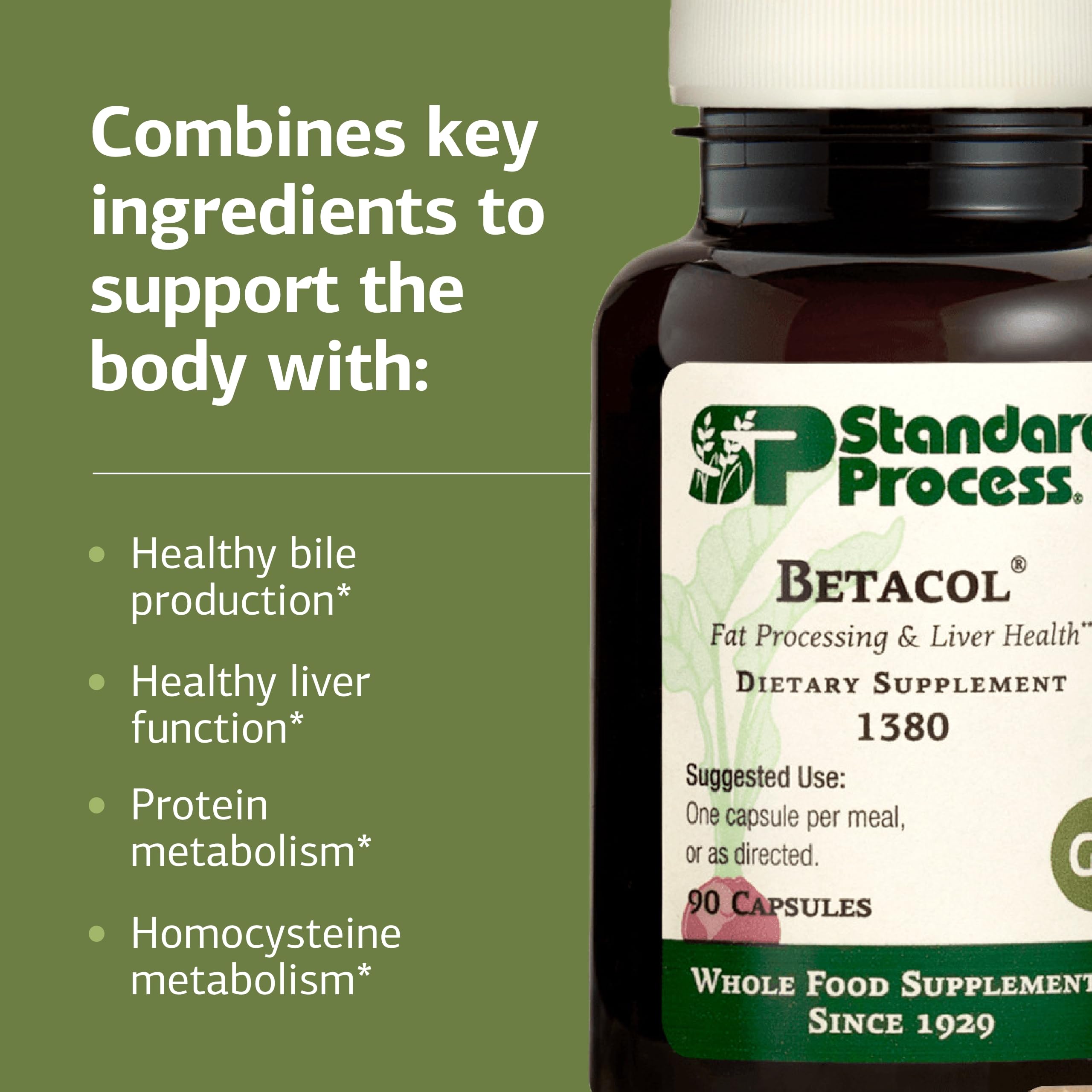 Betacol gluten-free, non-dairy, non-soy supplement labeling