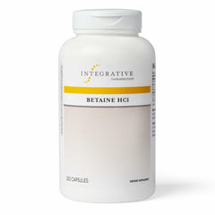 Bottle of Integrative Therapeutics Betaine HCl digestive support supplement