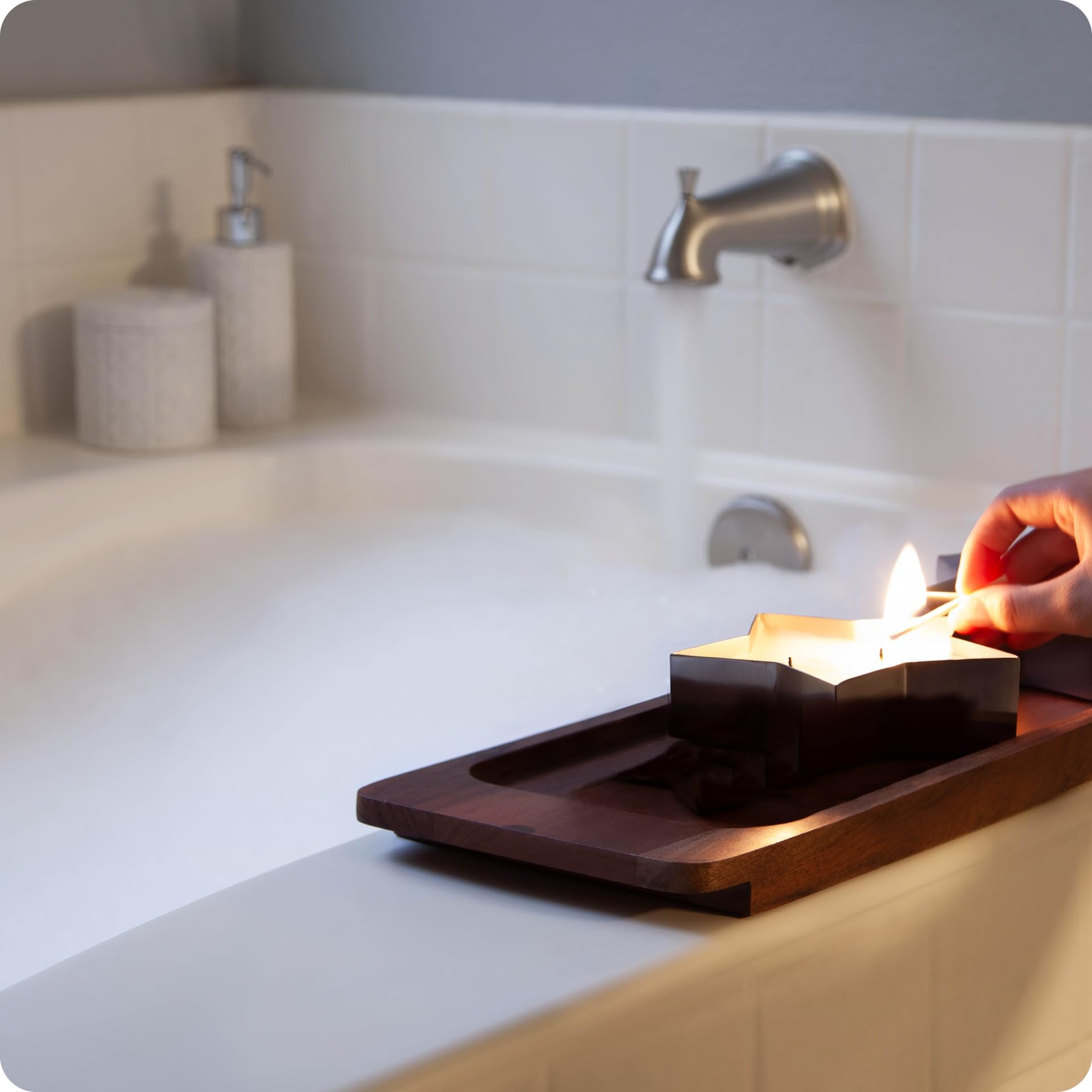 Bethlehem Lights winter table decor with elegant star candles