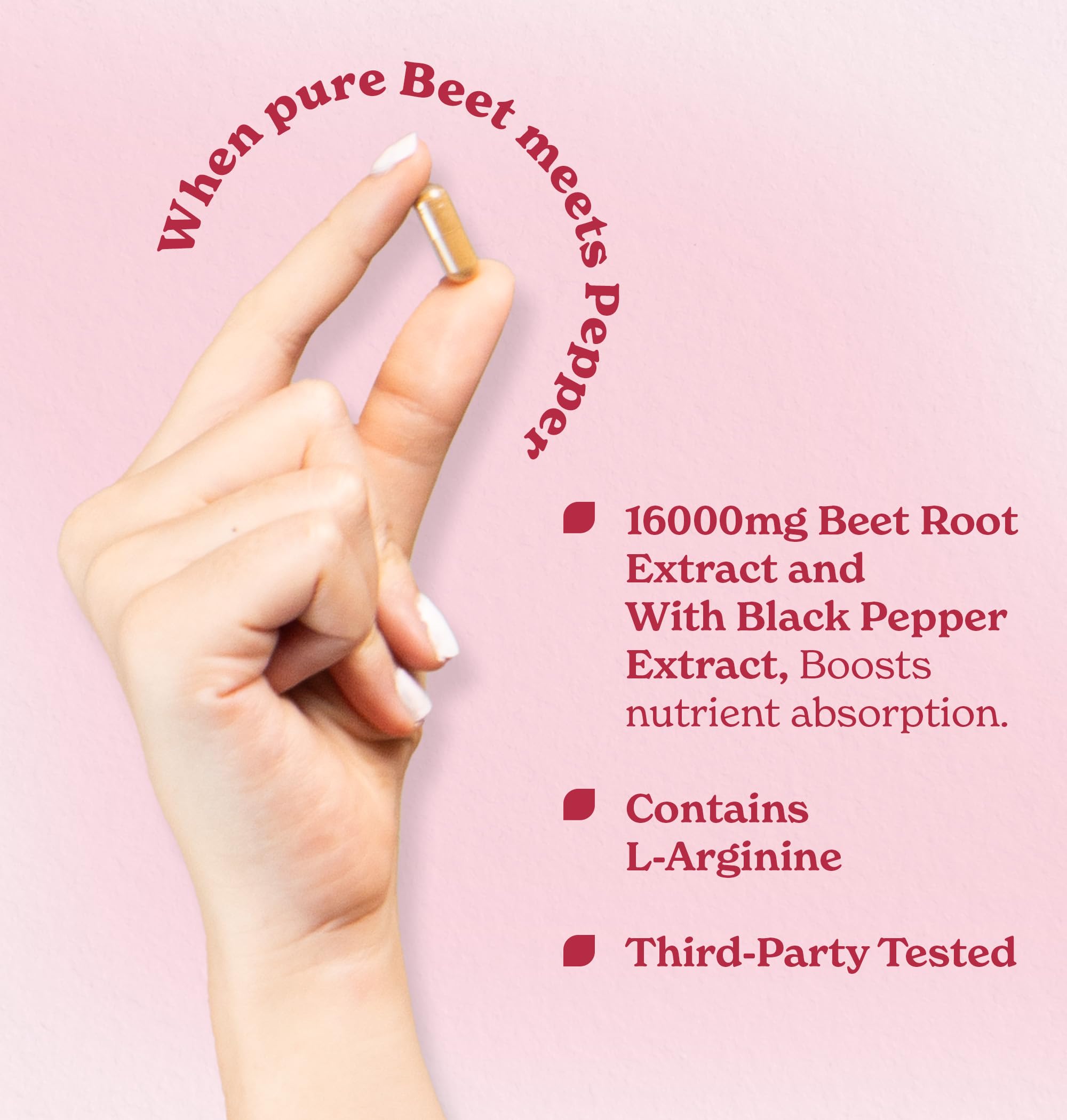 Packaging of Better Alt Beet Root Powder Capsules