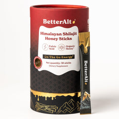 Better Alt Himalayan Shilajit Cinnamon Honey Stick packaging front