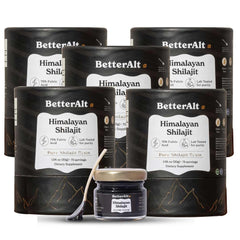 Better Alt Himalayan Shilajit resin pack 5 supports daily energy and wellness.