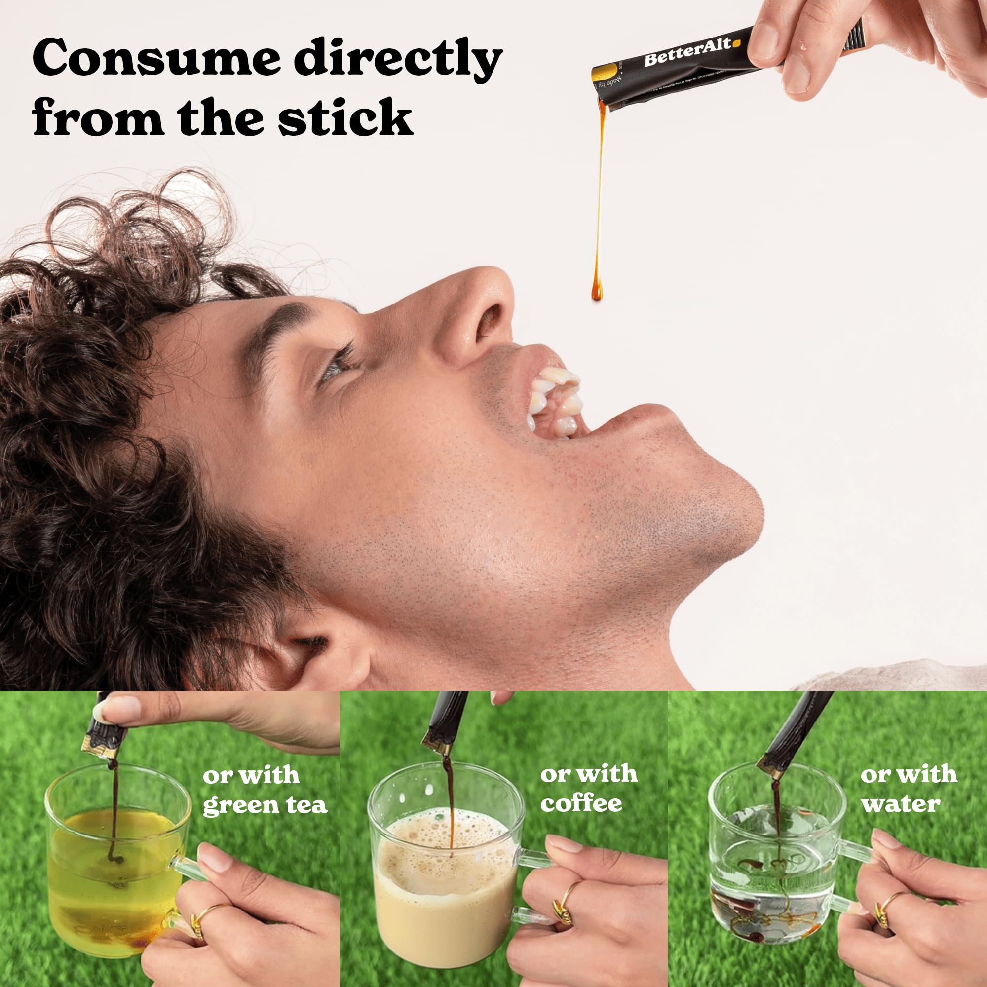 Shilajit Honey Stick from Better Alt in simple ingredients