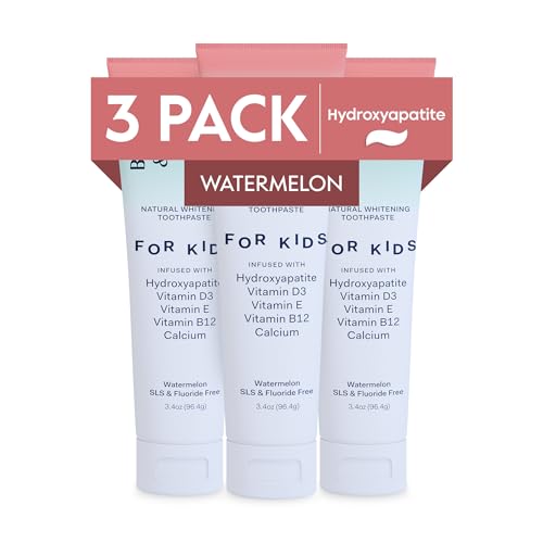 Hero shot of Better & Better Kids Toothpaste Watermelon flavor 3-pack