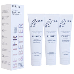 Better & Better Purity Toothpaste bottle and mint flavor
