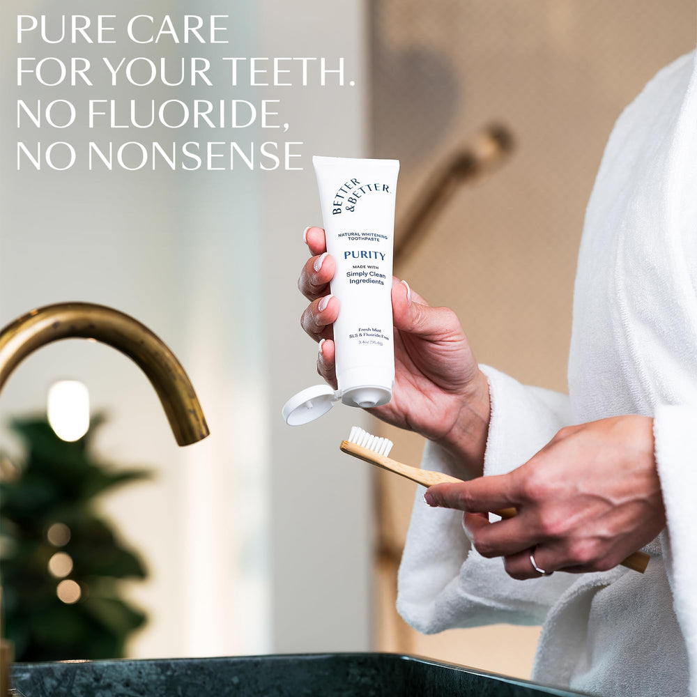 Minty fresh toothpaste foam shown in use