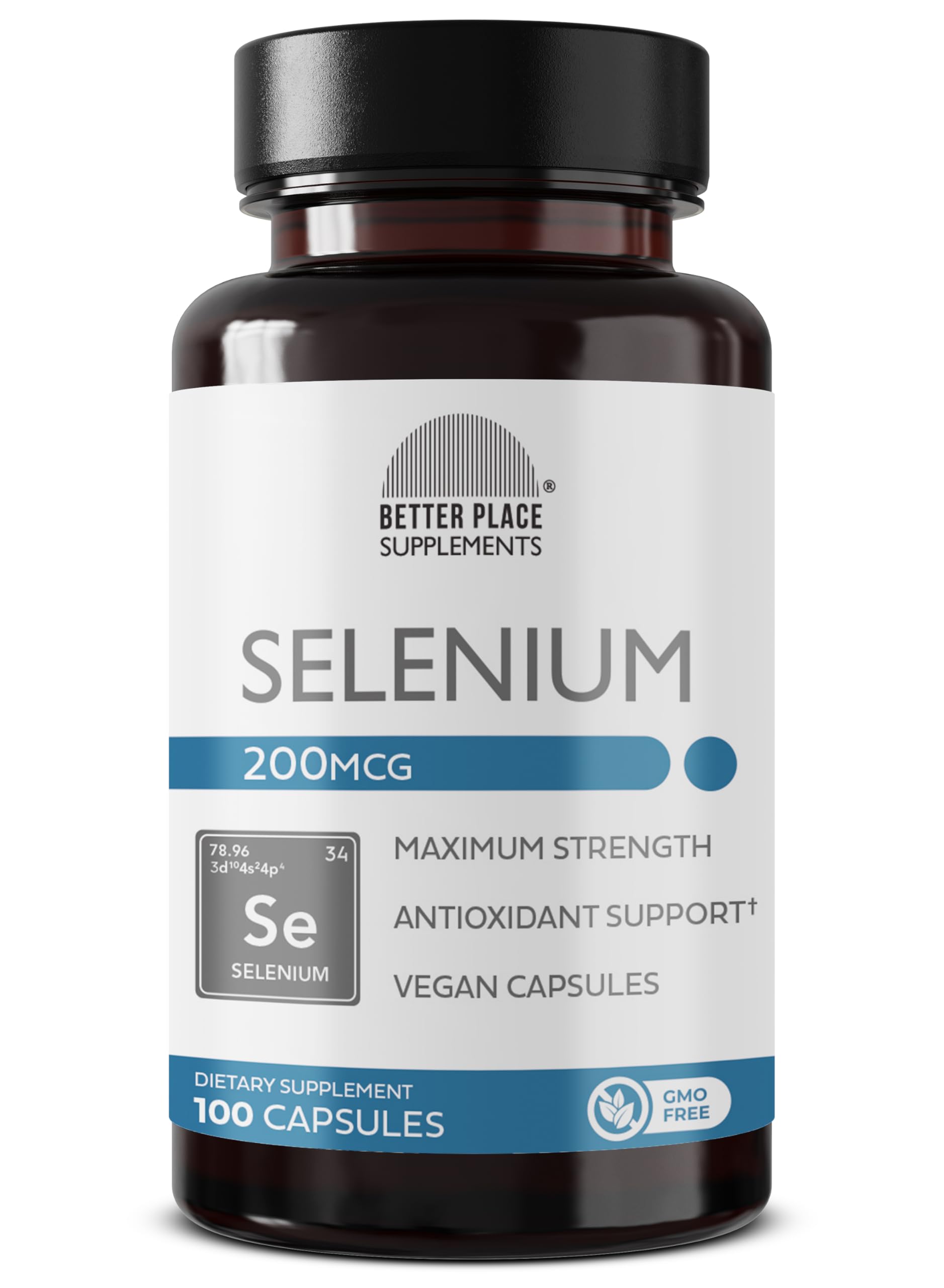 Better Place Selenium 200mcg bottle packaging