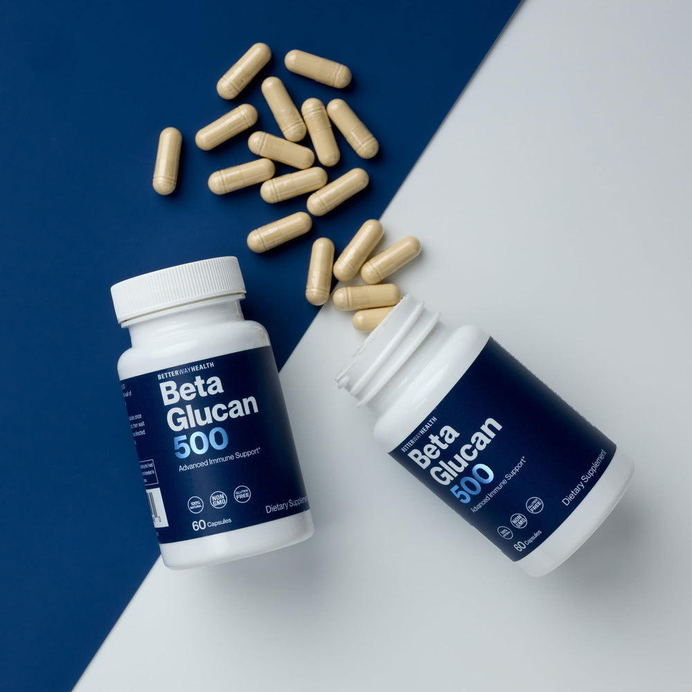 Better Way Health Beta Glucan 500 natural ingredients claim visual