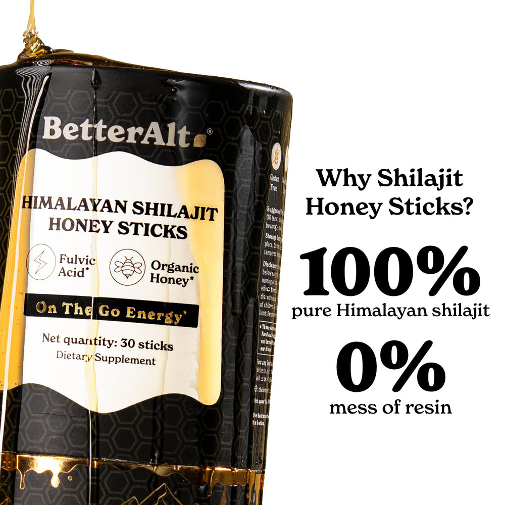 Hands demonstrating easy consumption of BetterAlt Shilajit sticks.