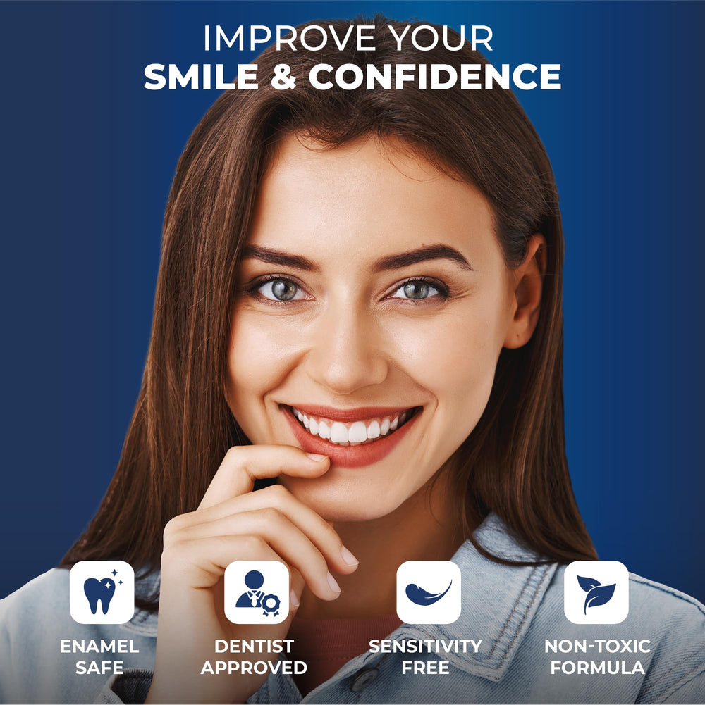 Applying BetterWhite powder at home for whitening