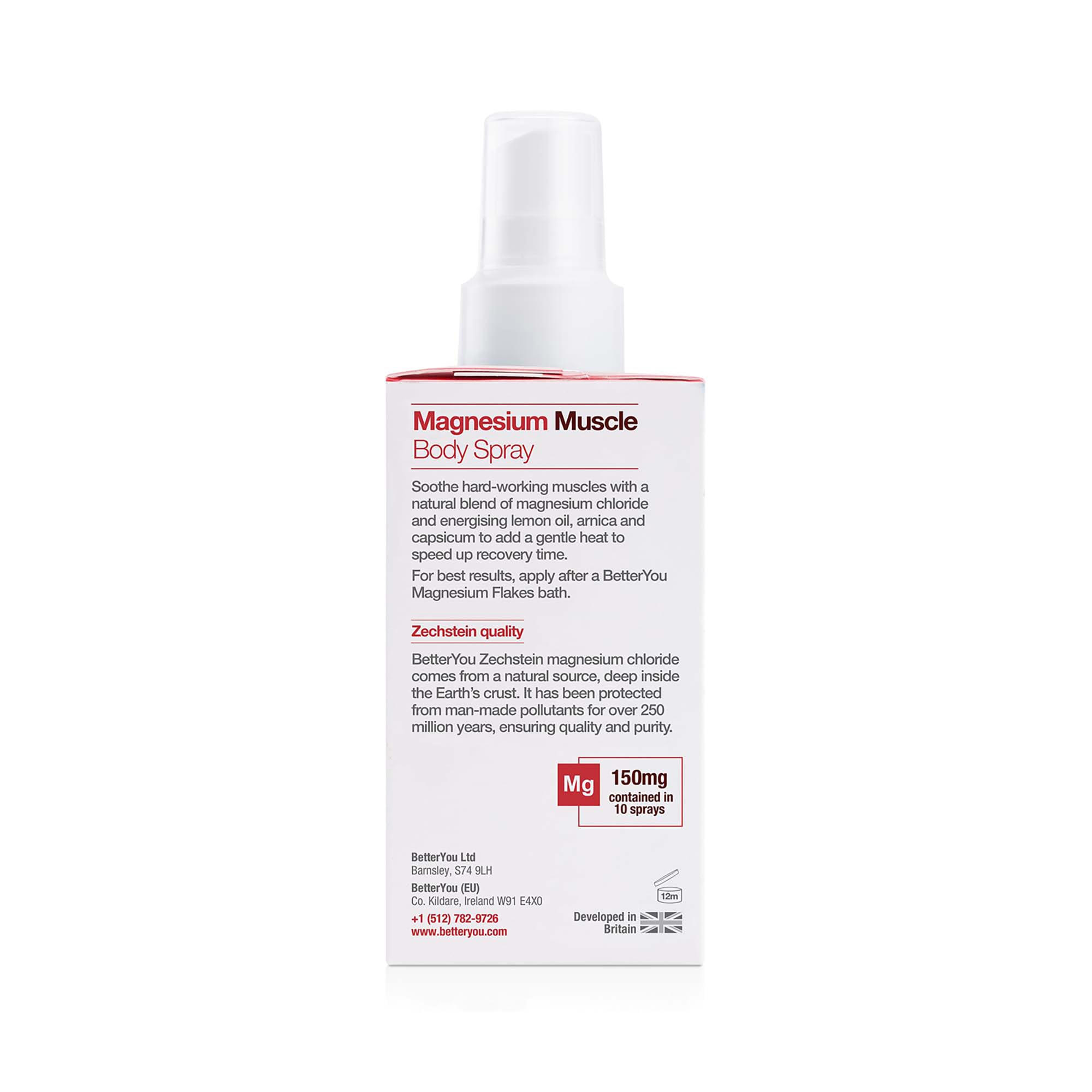 3.38 oz bottle displayed with natural ingredients