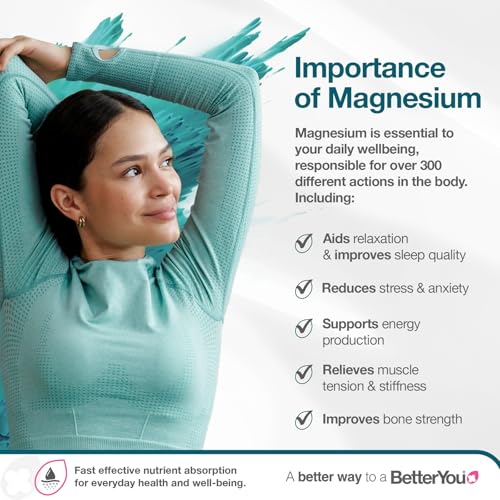 Applying BetterYou Magnesium Oil Body Spray to skin