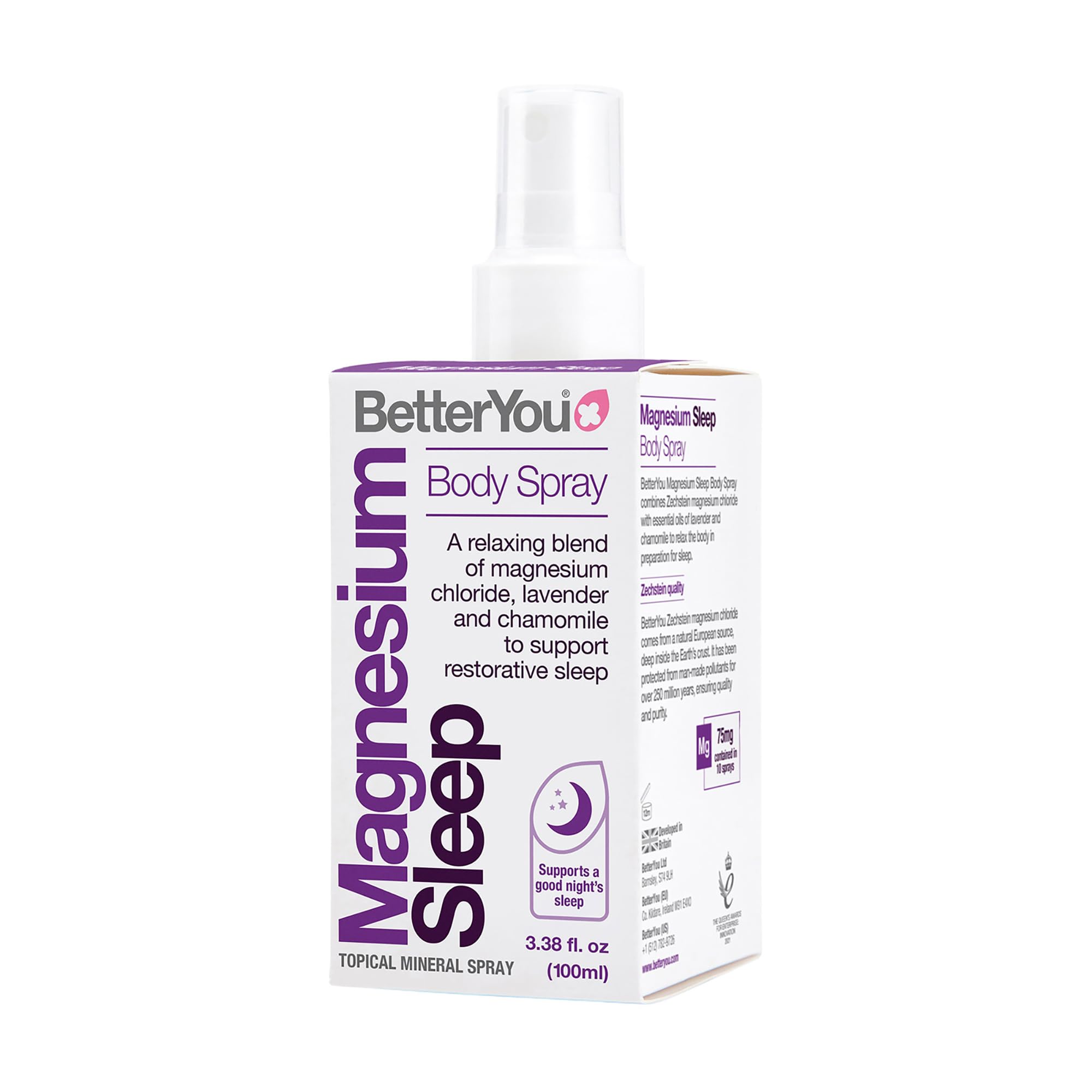 BetterYou Magnesium Sleep Body Spray bottle