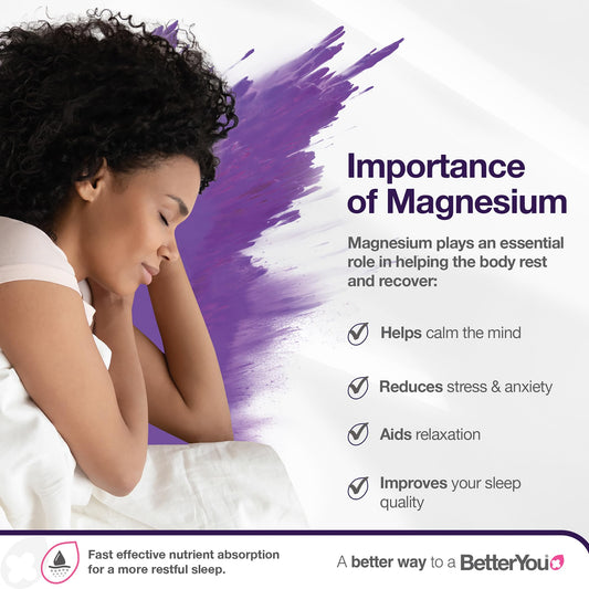BetterYou Magnesium Sleep Body Spray label