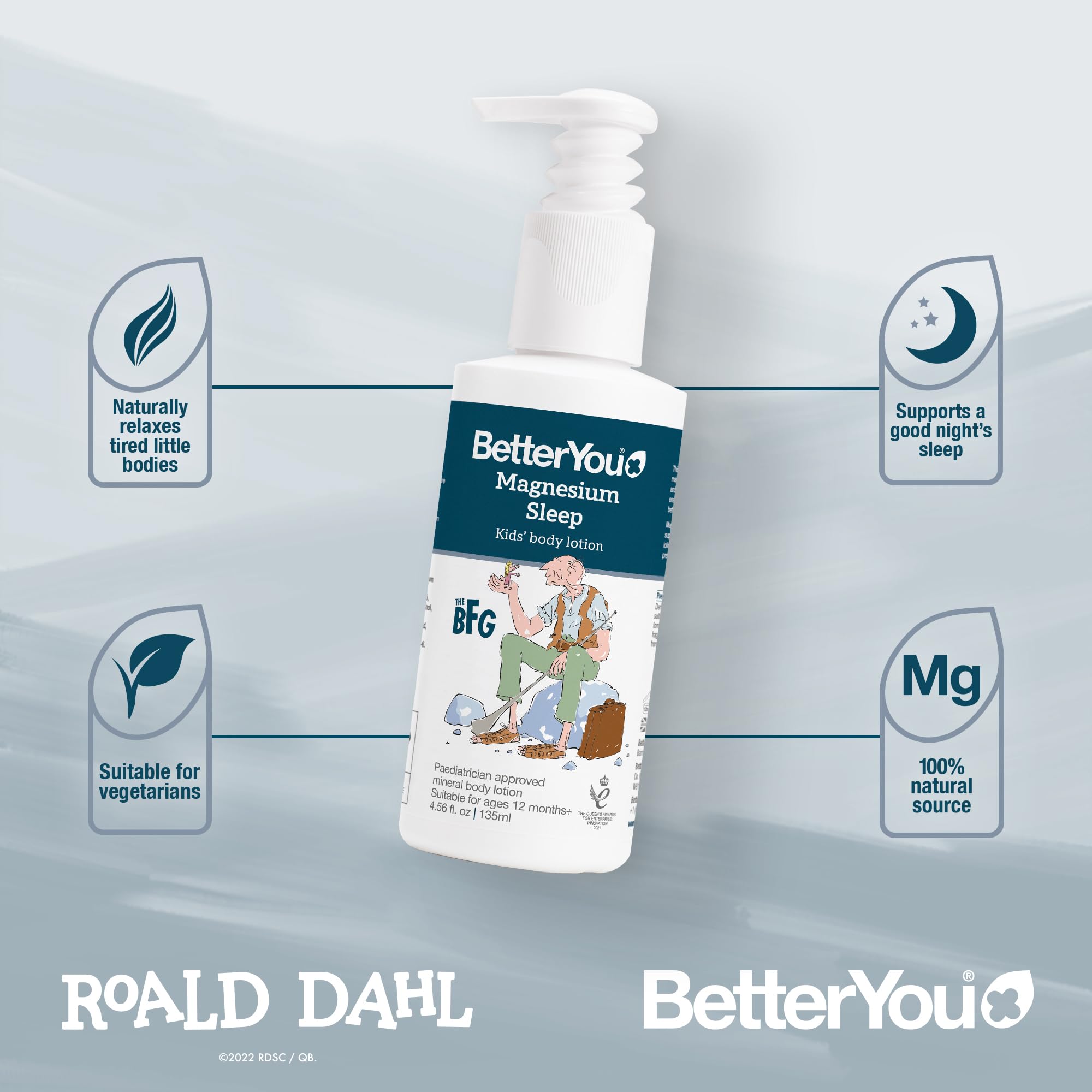 Graphic highlighting magnesium chloride with lavender and chamomile