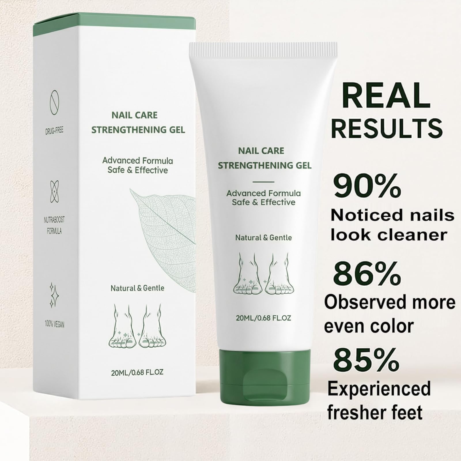 Beuifvo Nail Fungus Treatment Gel on hand demonstrates everyday use.