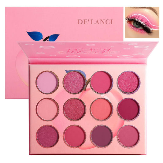 BEUSELF Pink Eyeshadow Palette compact with rosy tones for everyday looks.